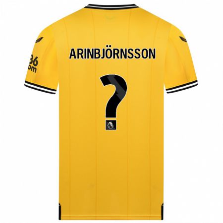 Kandiny Hombre Camiseta Pálmi Rafn Arinbjörnsson #0 Amarillo 1ª Equipación 2023/24 La Camisa Chile