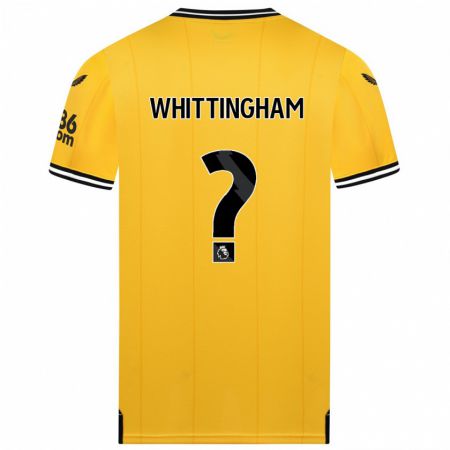 Kandiny Hombre Camiseta Matthew Whittingham #0 Amarillo 1ª Equipación 2023/24 La Camisa Chile