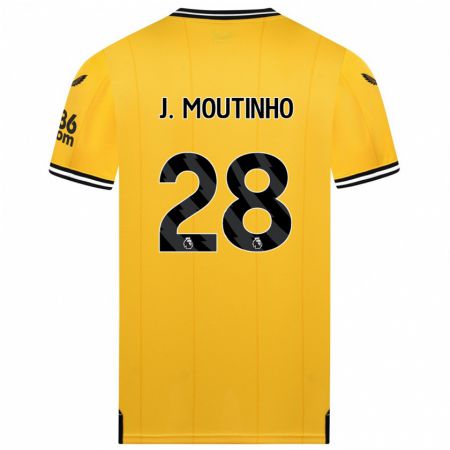 Kandiny Hombre Camiseta Joao Moutinho #28 Amarillo 1ª Equipación 2023/24 La Camisa Chile