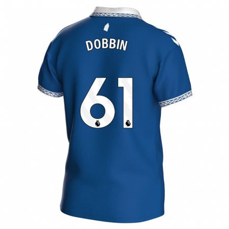 Kandiny Hombre Camiseta Lewis Dobbin #61 Azul Real 1ª Equipación 2023/24 La Camisa Chile