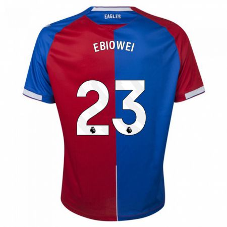 Kandiny Hombre Camiseta Malcolm Ebiowei #23 Rojo Azul 1ª Equipación 2023/24 La Camisa Chile