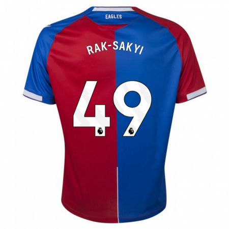 Kandiny Hombre Camiseta Jesurun Rak-Sakyi #49 Rojo Azul 1ª Equipación 2023/24 La Camisa Chile