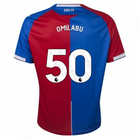 Kandiny Hombre Camiseta David Omilabu #50 Rojo Azul 1ª Equipación 2023/24 La Camisa Chile