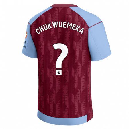Kandiny Hombre Camiseta Caleb Chukwuemeka #0 Azul Claro 1ª Equipación 2023/24 La Camisa Chile