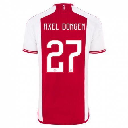 Kandiny Hombre Camiseta Amourricho Van Axel Dongen #27 Rojo Blanco 1ª Equipación 2023/24 La Camisa Chile