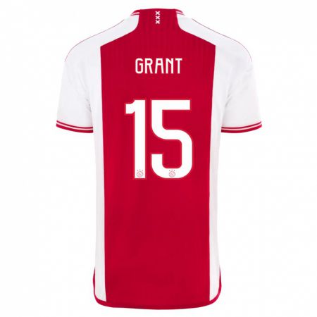 Kandiny Hombre Camiseta Chasity Grant #15 Rojo Blanco 1ª Equipación 2023/24 La Camisa Chile
