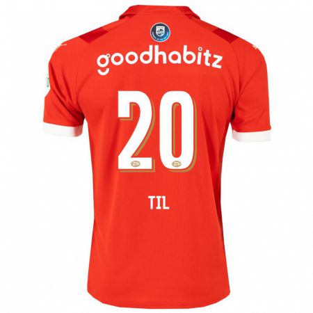 Kandiny Hombre Camiseta Guus Til #20 Rojo 1ª Equipación 2023/24 La Camisa Chile