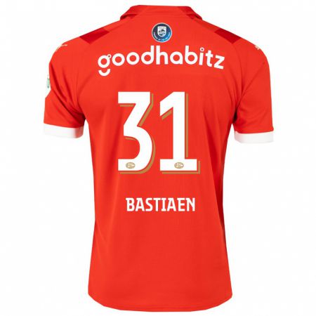 Kandiny Hombre Camiseta Femke Bastiaen #31 Rojo 1ª Equipación 2023/24 La Camisa Chile
