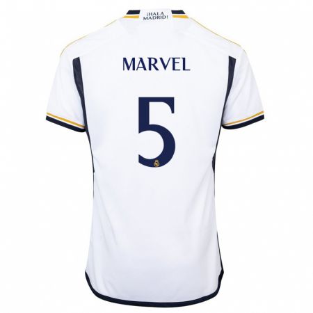 Kandiny Hombre Camiseta Marvel #5 Blanco 1ª Equipación 2023/24 La Camisa Chile