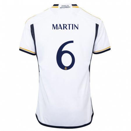 Kandiny Hombre Camiseta Mario Martín #6 Blanco 1ª Equipación 2023/24 La Camisa Chile
