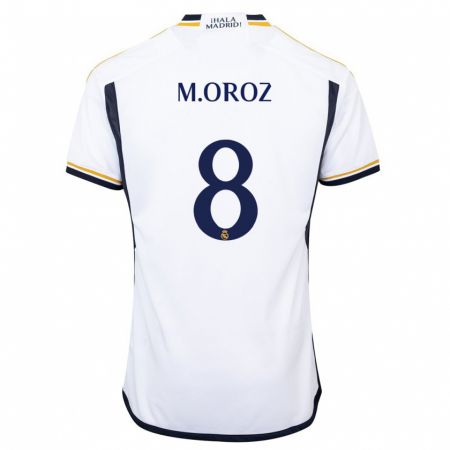 Kandiny Hombre Camiseta Maite Oroz #8 Blanco 1ª Equipación 2023/24 La Camisa Chile