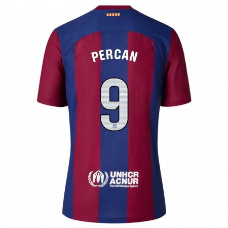 Kandiny Hombre Camiseta Diego Percan #9 Rojo Azul 1ª Equipación 2023/24 La Camisa Chile