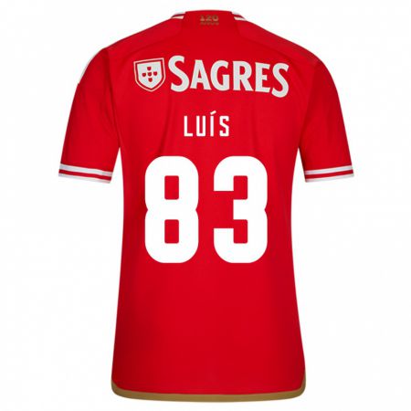 Kandiny Hombre Camiseta Rafael Luís #83 Rojo 1ª Equipación 2023/24 La Camisa Chile