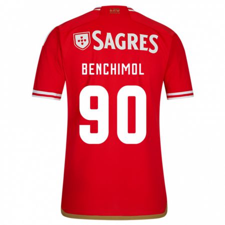 Kandiny Hombre Camiseta Benchimol #90 Rojo 1ª Equipación 2023/24 La Camisa Chile