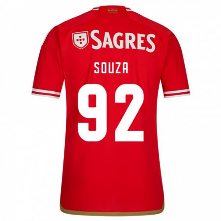 Kandiny Hombre Camiseta Pedro Souza #92 Rojo 1ª Equipación 2023/24 La Camisa Chile