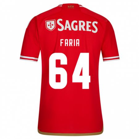 Kandiny Hombre Camiseta Hugo Faria #64 Rojo 1ª Equipación 2023/24 La Camisa Chile