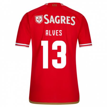 Kandiny Hombre Camiseta Lucia Alves #13 Rojo 1ª Equipación 2023/24 La Camisa Chile