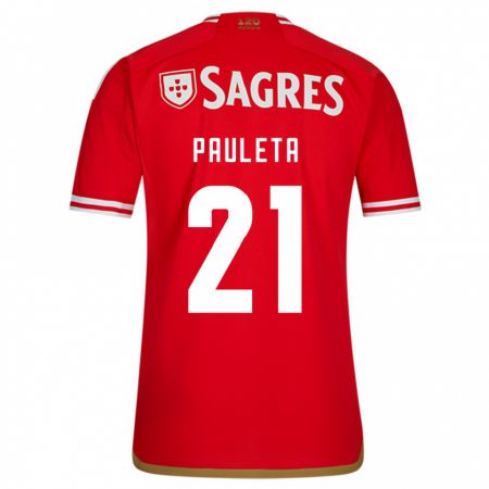 Kandiny Hombre Camiseta Pauleta #21 Rojo 1ª Equipación 2023/24 La Camisa Chile