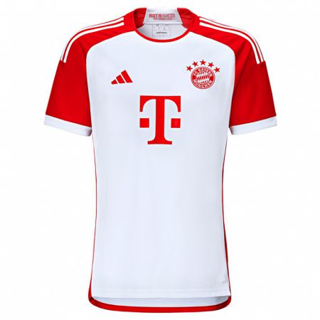 Kandiny Hombre Camiseta Tom Hülsmann #43 Rojo Blanco 1ª Equipación 2023/24 La Camisa Chile