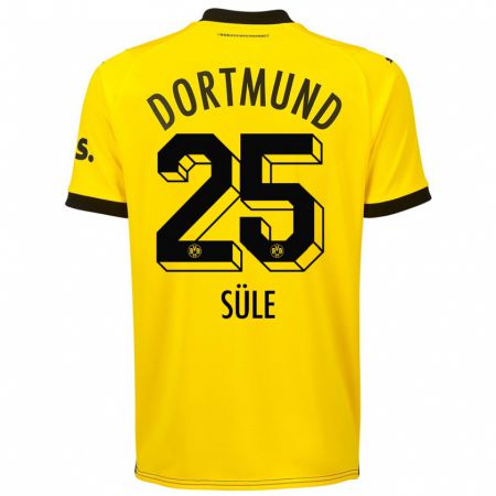 Kandiny Hombre Camiseta Niklas Süle #25 Amarillo 1ª Equipación 2023/24 La Camisa Chile