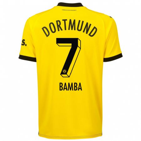 Kandiny Hombre Camiseta Samuel Bamba #7 Amarillo 1ª Equipación 2023/24 La Camisa Chile