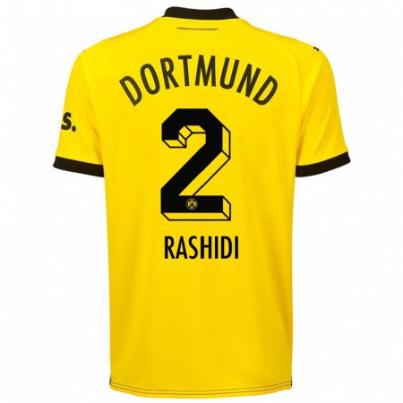 Kandiny Hombre Camiseta William Rashidi #2 Amarillo 1ª Equipación 2023/24 La Camisa Chile