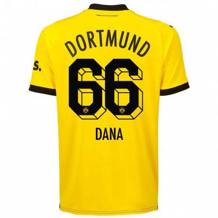 Kandiny Hombre Camiseta Bleckmann Dana #66 Amarillo 1ª Equipación 2023/24 La Camisa Chile