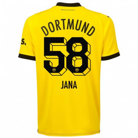 Kandiny Hombre Camiseta Nordberg Jana #58 Amarillo 1ª Equipación 2023/24 La Camisa Chile