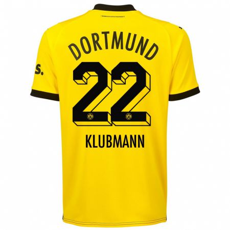 Kandiny Hombre Camiseta Leon Klubmann #22 Amarillo 1ª Equipación 2023/24 La Camisa Chile