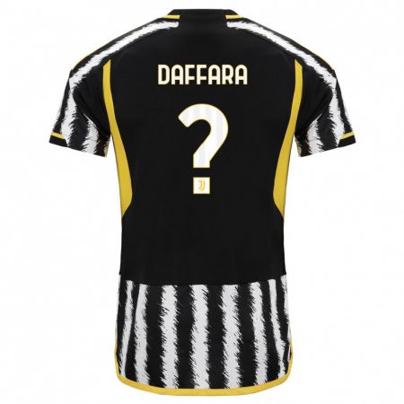 Kandiny Hombre Camiseta Giovanni Daffara #0 Blanco Negro 1ª Equipación 2023/24 La Camisa Chile