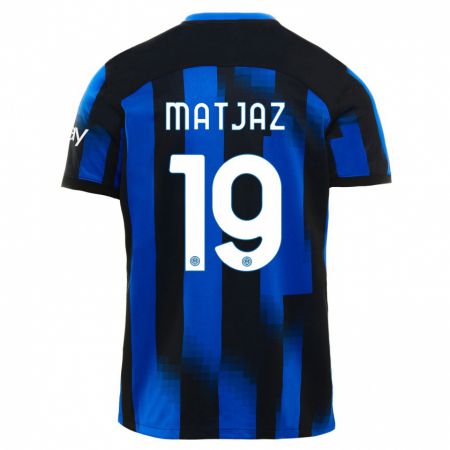 Kandiny Hombre Camiseta Samo Matjaz #19 Azul Negro 1ª Equipación 2023/24 La Camisa Chile
