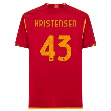 Kandiny Hombre Camiseta Rasmus Kristensen #43 Rojo 1ª Equipación 2023/24 La Camisa Chile