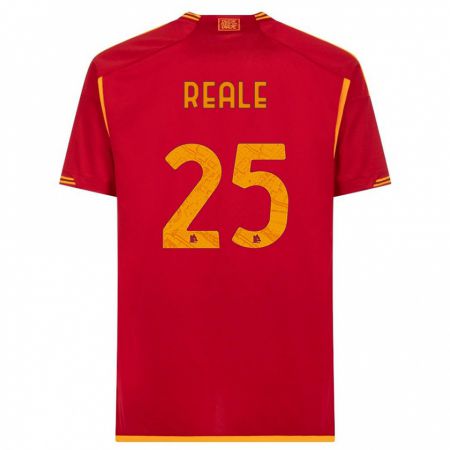 Kandiny Hombre Camiseta Filippo Reale #25 Rojo 1ª Equipación 2023/24 La Camisa Chile
