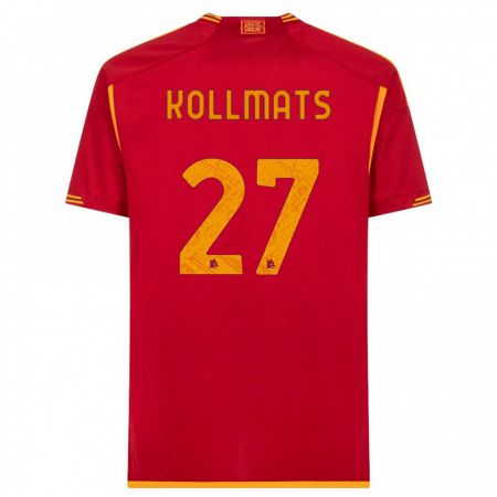 Kandiny Hombre Camiseta Beata Kollmats #27 Rojo 1ª Equipación 2023/24 La Camisa Chile