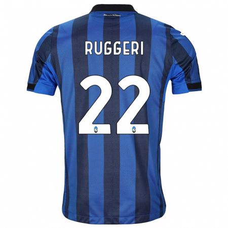 Kandiny Hombre Camiseta Matteo Ruggeri #22 Azul Negro 1ª Equipación 2023/24 La Camisa Chile