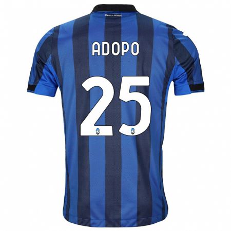 Kandiny Hombre Camiseta Michel Adopo #25 Azul Negro 1ª Equipación 2023/24 La Camisa Chile
