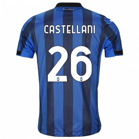 Kandiny Hombre Camiseta Eleonora Castellani #26 Azul Negro 1ª Equipación 2023/24 La Camisa Chile