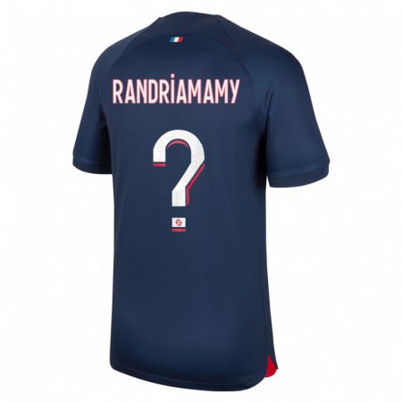 Kandiny Hombre Camiseta Mathyas Randriamamy #0 Azul Rojo 1ª Equipación 2023/24 La Camisa Chile