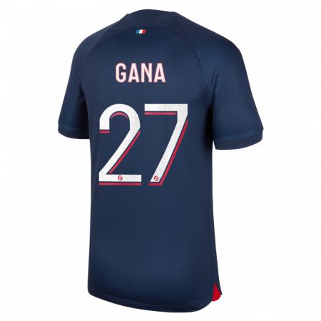 Kandiny Hombre Camiseta Idrissa Gana Gueye #27 Azul Rojo 1ª Equipación 2023/24 La Camisa Chile
