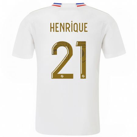 Kandiny Hombre Camiseta Henrique Silva #21 Blanco 1ª Equipación 2023/24 La Camisa Chile