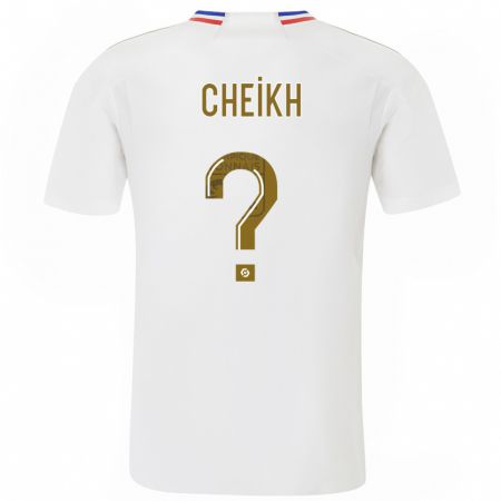 Kandiny Hombre Camiseta Yanis Cheikh #0 Blanco 1ª Equipación 2023/24 La Camisa Chile