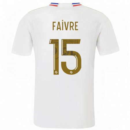 Kandiny Hombre Camiseta Romain Faivre #15 Blanco 1ª Equipación 2023/24 La Camisa Chile