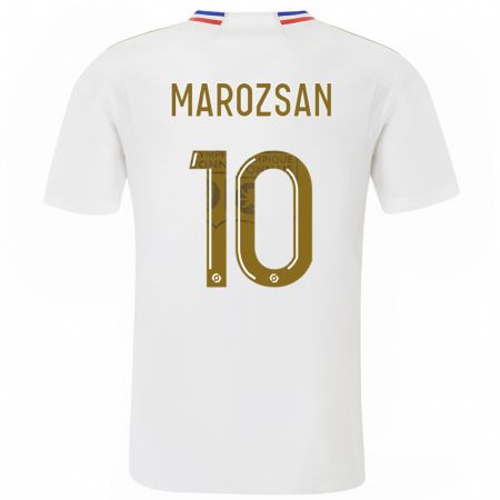 Kandiny Hombre Camiseta Dzsenifer Marozsan #10 Blanco 1ª Equipación 2023/24 La Camisa Chile