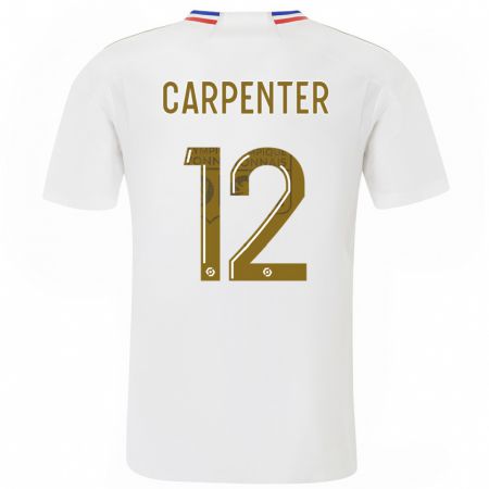 Kandiny Hombre Camiseta Ellie Carpenter #12 Blanco 1ª Equipación 2023/24 La Camisa Chile