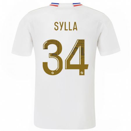Kandiny Hombre Camiseta Kysha Sylla #34 Blanco 1ª Equipación 2023/24 La Camisa Chile