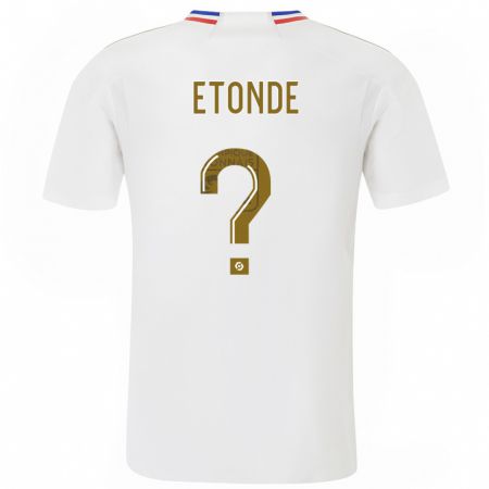Kandiny Hombre Camiseta Emeric Etonde #0 Blanco 1ª Equipación 2023/24 La Camisa Chile