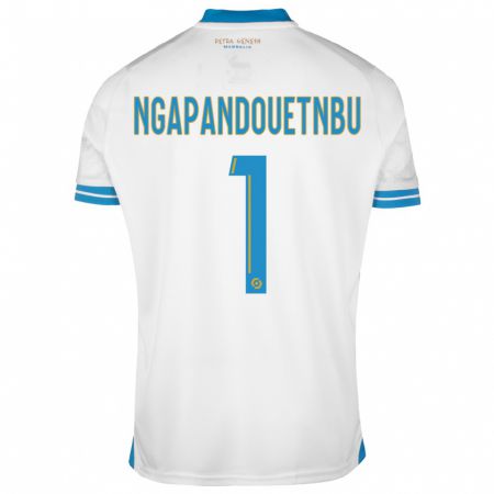 Kandiny Hombre Camiseta Simon Ngapandouetnbu #1 Blanco 1ª Equipación 2023/24 La Camisa Chile