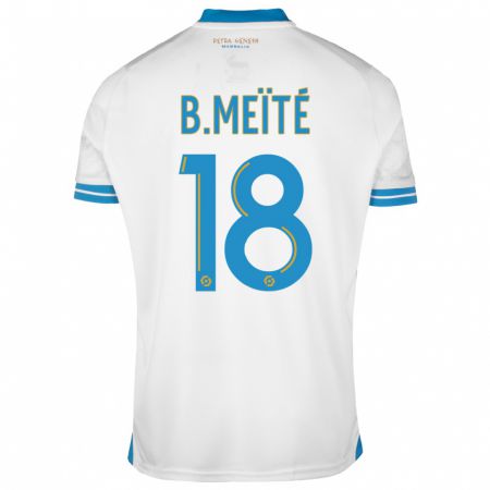 Kandiny Hombre Camiseta Bamo Meïté #18 Blanco 1ª Equipación 2023/24 La Camisa Chile