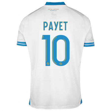 Kandiny Hombre Camiseta Dimitri Payet #10 Blanco 1ª Equipación 2023/24 La Camisa Chile