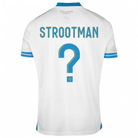 Kandiny Hombre Camiseta Kevin Strootman #0 Blanco 1ª Equipación 2023/24 La Camisa Chile